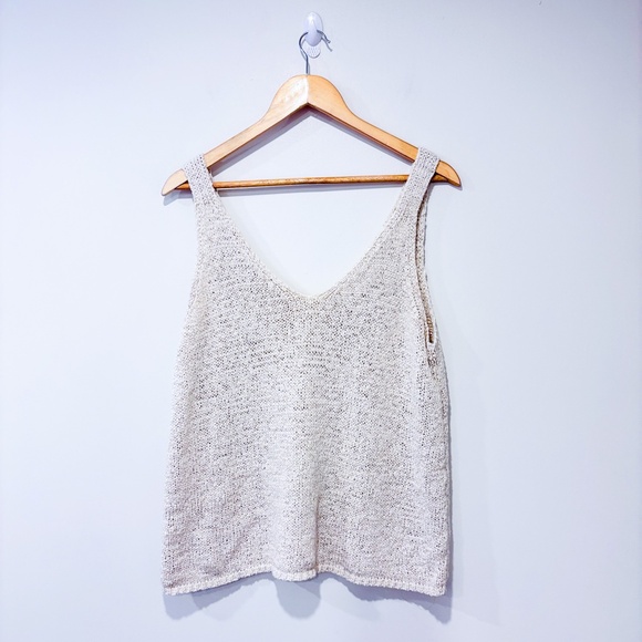 JOE FRESH Knitted beige tank top - Picture 1 of 6